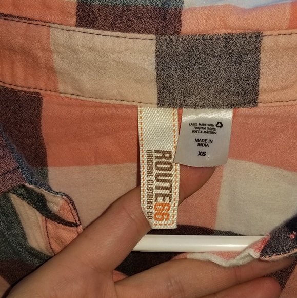 Womens XS Route 66 flannel - Picture 2 of 2